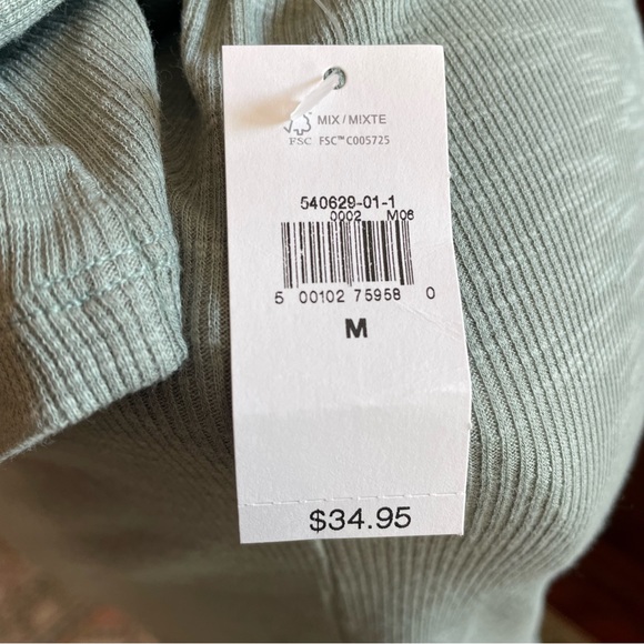 Gap Rib Henley Womens T-Shirt Size Medium - Picture 4 of 9